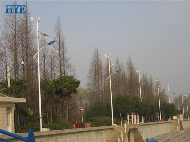 Chongming Island, Shanghai, wind & solar hybrid lighting system in 2005