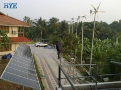 India wind & solar hybrid residential system project in