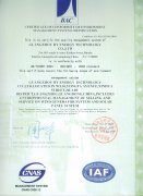 ISO-14001 - Certificate of Conformity of Enviroment Manageme